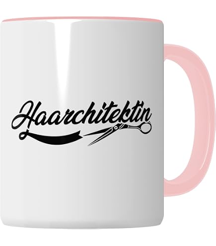 Kaffeetasse Mit Scherengriff – Lustiges Geschenk Für Friseure & Haarstylisten, 350 Ml Keramik