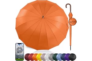 Royal Walk Stort XXL-paraply på 137 cm (54 tum), med automatik, för resa och golf, unisex, storm- och vindsäkert, lätt, klass