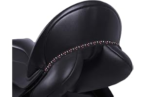 QHP sadel jevel sadelsmycken chianti med strass ställLUX™ stenar för att krydda upp ditt sadel svart/bordeauxröd (pony)