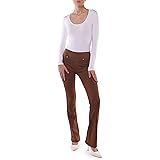 MAMAJEANS Amalfi - Jeans Pull on Donna Bootcut, Jeans Senza Bottoni Elasticizzato a Vita Alta, Zampa di Elefante - Made in It
