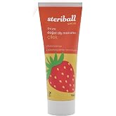 Steriball Doğal Diş Macunu Flor&uuml;rs&uuml;z 75 ML - &Ccedil;ilek Flor&uuml;r İ&ccedil;ermez, Hidroksiapatit ile Tam Koruma, Vegan