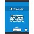 Conquerant 100102077 A4 Single Sheets Perforated 200 pages white