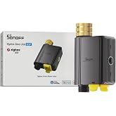 SONOFF SWV-ZNE Hydro ONE Lite Temporizador de Riego Zigbee, Entrada de Lat&oacute;n, Programaci&oacute;n adaptada al clima para Jard&iacute;n, 4 P