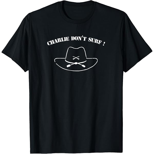 T-shirt Unisex Femminista "Charlie Don't Surf" - Meme Tank Girl - Taglia Unica - Bianca