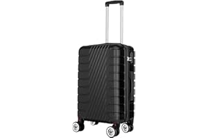 ARTREE Maletas de Viaje Medianas,Maleta de ABS 66x45x28cm,Trolley Rígido Ligero Maletas de Viaje con 4 Ruedas Dobles Giratorias 360º y Candado TSA,Maleta de Viaje Rígidaa Giratoria