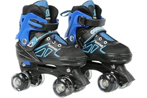HUOLE Roller en Ligne, Patin à roulettes, 3en 1 Singer réglables, modifiable Rollers Enfant Patins à Glace réglables 3 en 1 pour Fille et garçon et Femme Rollers en Ligne