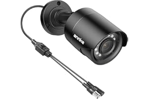 ANNKE Caméra de Sécurité Bullet 1080p AHD/TVI/CVI/CVBS Caméra Filaire Extérieure 4-en-1, Caméra de Sécurité Analogique pour Usage Intérieur et Extérieur, Vision Nocturne IR Transparente de 100 Pieds