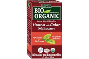 ‎INDUS VALLEY Indus Valley Bio Organic 100% reine und natürliche Henna-Haarfarbe (MAHOGANY)