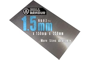 FULL ARMOUR 1.5mm Aluminium Sheet Plate (150mm x 250mm (2 pack))
