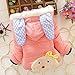 Sallyshiny Baby Girl Rabbit Coat Jacket Hoodie Child Winter Warm Clothing Outfit Snowsuit Outwear (18-24 Month)