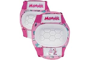 Tataway Kit de coderas y rodilleras Disney Minnie Mouse para niñas para deportes sobre ruedas, patinetas y patinetes. Talla XS (3-6 años)