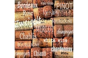 CraftyThings 4 x Paper Napkins - Wine Corks - Ideal for Decoupage/Napkin Art