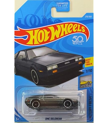 Buy Hot Wheels Factory Fresh 7/10, Gray DMC Delorean 270/365 50TH