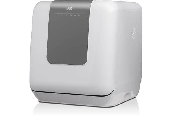 Ströme TDW45S03D Bänkdiskmaskin, Vit | 3 kuvert, 6 diskprogram, 5 l vattentank, automatisk lucköppning, 1–24 h timer, 58 dB