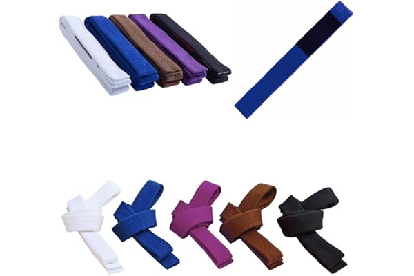 Ceinture BJJ Belt Jiu Jitsu Kimono - gi 100 % coton, épaisseur 5 mm, rembourrée en Eva