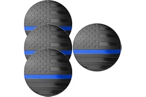 ITRIMAKA Cubierta del Centro de la Rueda de la Bandera,Etiqueta engomada del Centro de la Rueda del Cubo | Cubierta de Bandera de Cubo de llanta de Coche de aleación de Aluminio de 4 Uds. | Pegatina