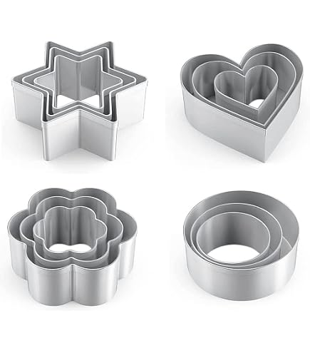 7-Piece Mini Groovy Cookie Cutter Set - Hippie Themed Stainless Steel Cutters For Baking - View #9