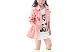 MAISON JARDIN Nemopter Fille Veste Manteau Blouson Trench-Coat Coton Automne Veste Double Boutonnage