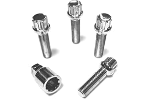 ‎AUTOPREMIUMTEILE Felgenschloss M14x1.5x45mm Kugelbund (R14) 4er Satz 4er Set silberne Felgenschlösser Felgensicherung Radsicherungsschrauben Radsicherungsbolzen Radsicherung kompatibel mit Mercedes Benz