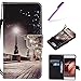 Produktbild Huawei P10 Hülle Leder,Huawei P10 Hülle Silikon,Huawei P10 Hülle Wallet,Handytasche für Huawei P10,EMAXELERS Huawei P10 Hülle Flip Case Wallet Leder,Huawei P10 Hülle Bunte,Huawei P10 Hülle Slim,Huawei P10 Hülle Retro Elegant Cute Lovely Rosa Karikatur Elefant Muster PU Leder Ledercase Flip Tasche Wallet Schutzhülle Etui Tasche Handytasche Hülle für Huawei P10 + 1 x Eingabestift,Night City Scenery