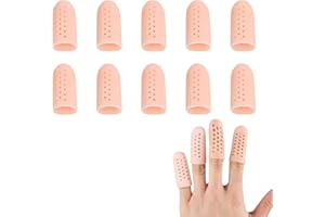 TUKNN Proteggi Dita, Proteggi Dita Mano, Dita in Gomma Antiscivolo, Protezione per Sita in Gomma, Dito di Gomma Protezione, Riutilizzabili Dita in Gomma, per Conteggio Denaro, Attività di Smistamento,10PCS