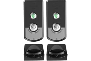 Sarini 2 Way Voice Intercom System Super Long Range Wireless Intercom Waterproof Indoor/Outdoor Interphone Easy Install for Home, Hospital, Office