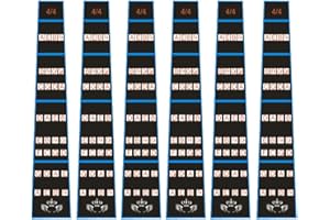 JKJF Violine Griffbrett Aufkleber 4/4 Geige Finger Guide Abnehmbarer Griffbrett Marker für Kinder und Anfänger - 6 Stk