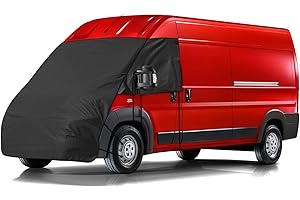 Opaltool Cubierta de Parabrisas de Coche para FIAT Ducato/Peugeot Boxer/Citroen Jumper 2006-2024, 420D Protector de Proa Essential para Furgoneta con 10 Bandas e Imanes