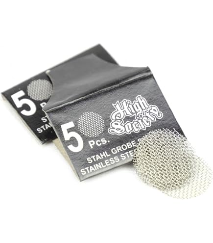 Einlegesieb Black Leaf Bong Sieb Pfeifensieb 5/10St á 5 Siebe 12,5/15/16,5/ 20mm