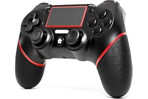 RivalPlay Controller per PS4, Controller Wireless con Vibrazione Duale, Trigger Lineari Sensibili, 6 Assi e Design Ergonomico