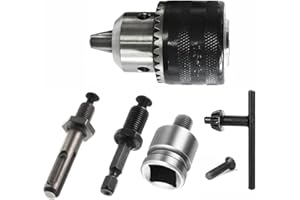 WOMGF Mandrino per Punte Trapano 1,5-13 mm 1/2"-20UNF Adattatore SDS PLUS Mandrino con Adattatore Esagonale da,Kit Adattatore per Mandrino di Precisione per il Fissaggio del Trapano
