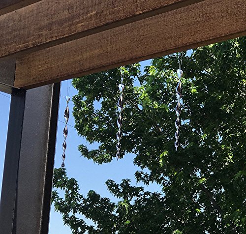 Set von 12- Reflektive Vogelschreck -vogelabschreckende Stäbe- großartige Abwehr um Tauben und andere Schädlinge fernzuhalten - 4