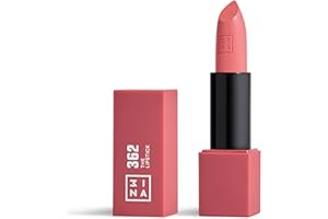 3INA MAKEUP - Vegan - The Lipstick 362 - Pink - Highly Pigmented Shades - Moisturizing Creamy Texture - Smooth Formula - Intense Color - Shiny Satin Matte Finish - Cruelty Free