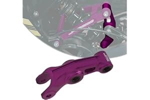 JFG RACING Progressive Hinterradaufhängung Motorräder, verstärktes Aluminium Billet Hintergestänge für Sur Ron Light Bee X Segway X160/X260 Electric Dirt Bike-Lila