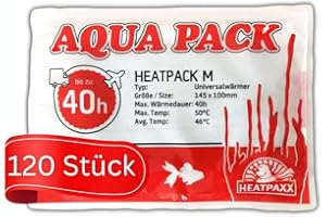 HeatPaxx Universalwärmer | HeatPack M 40h | AquaPack | Transportwärmer | Tier- & Pflanzenversand | 10 cm x 13 cm | 40 Stunden Wärmedauer (120)