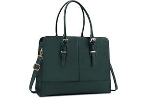 Lubardy Handtasche Damen Shopper Damen Groß Wasserdicht 15.6 Zoll Leder Laptop Tasche für Büro Arbeit Business Schule