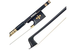 SURVEAL Avanzato 4/4 Formato Violino Arco In Fibra di Carbonio Violino Violino Fiocco Griglia In Fibra di Carbonio Bastone Con Suono Caldo Buona sensazione di mano (4/4)