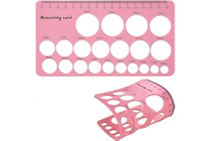 LUXEMUM Nipple Rulers, Nipple Rulers for Flange Sizing Measurement Tool, Soft Silicone Flange Size Measure, Nipple Measuring for New Mums/Women Pink
