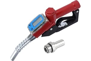 Pistolet à Essence Numérique Pistolet à Huile avec Pompe de Transfert d'Huile de Remplissage avec Débitmètre