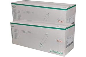 PHARMA PERLE B. Braun INJEKT 10 ml I Luer-Ansatz, exzentrisch, 2-teilige Einmalspritzen I 2x 100 Stück im Sparset I plus PharmaPerle giveaway