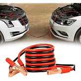 2 Meters Battery Reinforcement Cable &ndash; 400 Amp, Thick Copper Wire, Red-Black Color, With Carrying Bag, Suitable for All Vehicles