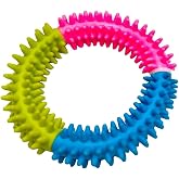Diş Kaşıyıcı Yuvarlak K&ouml;pek Oyuncağı, Renkli, Halka Şeklinde, 9 cm