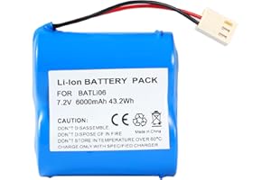 XPOPOX Batteria di allarme BAT06 – 7,2 V, compatibile con BATLi06 D8905 MGL956428 2ER26500M Li06 DAITEM LOGISTY 7,2 V 5 Ah – 7,2 V 6 Ah Li-SOCl2