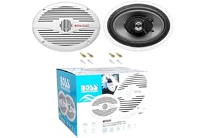 GK SOUND 2 głośniki morskie kompatybilne z BOSS AUDIO SYSTEMS MR690 owalny 2-drożny 6 x 9" 15 x 23 cm 175 watt rms 350 watt max 4 ohm wodoodporny basen morski hotelowy, za parę + bezpłatny faston