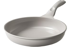 Redchef Frying Pan Nonstick 28cm, Ceramic Pan Induction 11", Omelette Skillet, PTFE/PFAS/PFOA-Free, Scratch-Resistant, Ergonomic Handle, Grey