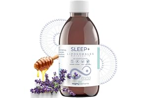 ‎MIGHTY ELEMENTS Mighty Elements liposomales Sleep+ 2 in1,Melatonin mit L-Tryptophan - verkürzte Einschlafzeit ​- vegan, Laktosefrei, hohe Bioverfügbarkeit, Vorrat für mehrere Monate, 100ml