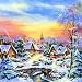 Produktbild Servietten Napkins 33x33cm 20St.Packg. ServiettentechnikWeihnachten Winter Dorf im Schnee