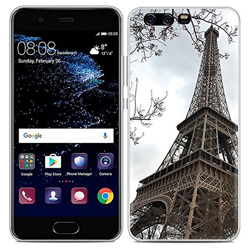 Funda Huawei P10  DeepELE PERSONALIZADO Colorido Dibujo Amigable Medio Ambiente TPU Suave Shakeproof Protector Carcasa Patr  n Encantador  Torre Eiffel