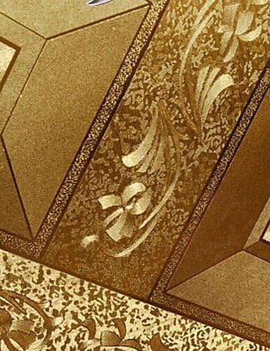 wallpaper ANEW Wallpaper Geometric Gold Metal Color Wall Covering PVC/Vinyl Wall Art , golden