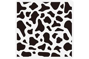 ‎FINGERINSPIRE FINGERINSPIRE Schablone Mit Kuhflecken 30x30cm Kuhdruck Malschablone Kunststoff Tierdruck Große Wiederverwendbare Schablone Zum Malen Auf Holz Stoff Wand Möbel Heimwerkerkunst